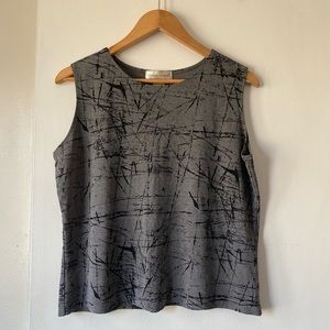 Artsy sleeveless top